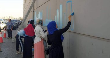 مبادرة شبابية للرسم على الجدران للارتقاء بالمظهر الحضارى لشوارع الدقهلية