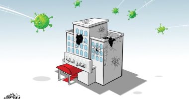 العناكب تحتل الفنادق العالمية بسبب فيروس كورونا فى كاريكاتير سعودى