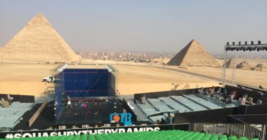 سفح الأهرامات يحتضن بطولة الاسكواش اليوم والسياحة تعتبرها ترويجا لمصر