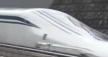 لحظة تجربة أسرع قطار فى العالم بسرعة 6.3 كم باليابان