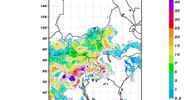 مركز التنبؤ بالرى يتوقع سقوط أمطار غزيرة على منابع نهر النيل حتى الإثنين.. (خرائط)