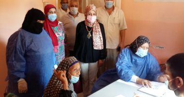 توقيع الكشف الطبى على 664 حالة من أهالى قرية كفر أبو جندى بالغربية