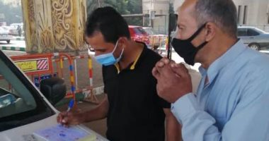 تغريم 59 سائق لعدم الإلتزام بإرتداء الكمامة لمواجهة فيروس كورونا فى الشرقية