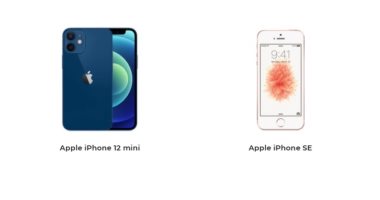 إيه الفرق .. مقارنة بين هاتفى iPhone 12 mini و iPhone SE 