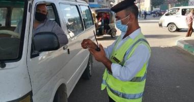 تغريم 54 سائق لعدم الالتزام بارتداء الكمامة فى محافظة الشرقية 