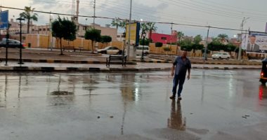 هطول أمطار غزيرة على محافظة الدقهلية .. صور