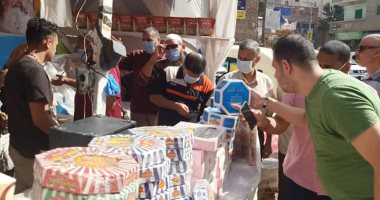 رئيس مدينة بسيون تقود حملة على الأسواق ومحلات بيع حلوى المولد 
