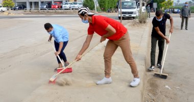 محافظ بنى سويف يدشن مبادرة "بنى سويف جميلة بشبابها" لتحسين منظومة النظافة