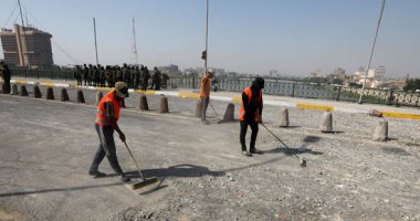 صور.. تنظيف المنطقة الخضراء في بغداد استعدادا لفتحها