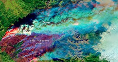 شاهد ناسا تلتقط صورة دخان حريق كولورادو من الفضاء