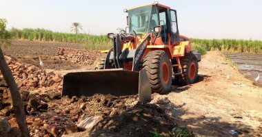 إزالة 82 حالة تعد بالبناء المخالف على الأراضى الزراعية بمحافظة الشرقية