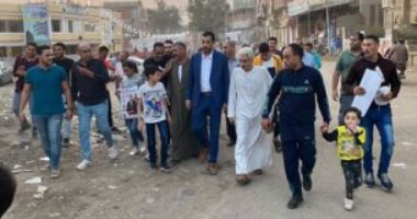 جولات مكثفة لـ حسن ضوه مرشح تنسيقية الأحزاب في قرى منيا القمح ومشتول السوق