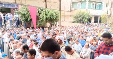 تشييع جثمان اللواء محمد إبراهيم مرشح مجلس النواب بدائرة القناطر لمثواه الأخير
