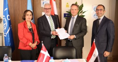 الدولية للهجرة وسفارة الدنمارك يوقعان اتفاقية لمساعدة ضحايا الإتجار بالبشر.. صور