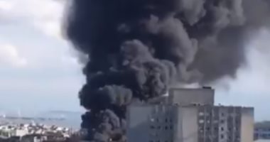 اندلاع حريق ضخم بمستشفى كلية الطب بجامعة اسطنبول.. فيديو وصور