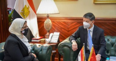 وزيرة الصحة تستقبل السفير الصينى بالقاهرة لبحث خطوات توفير لقاح فيروس كورونا