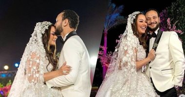 فيديوهات وصور جديدة من حفل زفاف هنادى مهنا وأحمد خالد صالح ...