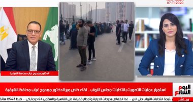 محافظ الشرقية يكشف أجواء سير العملية الانتخابية بالمحافظة لتليفزيون اليوم السابع