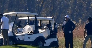 الصور الأولى للرئيس الأمريكى دونالد ترامب فى ملعب الجولف