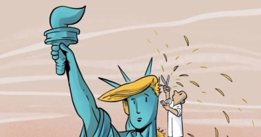 كاريكاتير اليوم.. تمثال الحرية بـ "لوك" جديد بعد فوز الديمقراطيين بالانتخابات