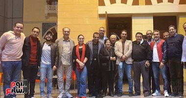 اليوم السابع فى كواليس البروفات النهائية لمسرحية "الوصية" للمخرج خالد جلال
