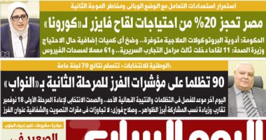 مصر تحجز 20% من احتياجات لقاح فايزر لـ«كورونا».. غدا بـ"اليوم السابع"