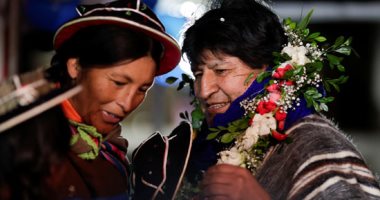 صور.. استقبال حاشد لموراليس فى بوليفيا بعد عام فى المنفى