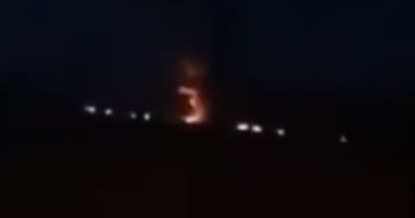 شاهد اشتعال النيران من مكان تحطم الطائرة الروسية فوق أرمينيا.. فيديو