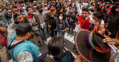 مقتل متظاهر فى اشتباكات مع الشرطة خلال احتجاجات فى بيرو