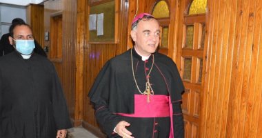 السفير البابوى للفاتيكان يشارك فى تجليس مطران الكاثوليك الجديد بالمنيا