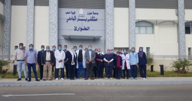 جامعة حلوان تفتتح قسم الطوارئ بمستشفى بدر.. صور