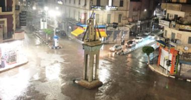 سقوط أمطار بمدن وقرى كفر الشيخ والمحافظ يعلن حالة الطوارئ.. صور