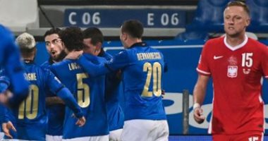 إيطاليا ضد بولندا.. الآزورى ينهى الشوط الأول 1-0 بدورى الأمم الأوروبية "فيديو"