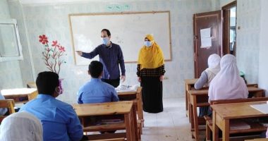 تنفيذ فعاليات توعية صحية لطلبة مدارس وسط سيناء للوقاية من كورونا.. صور