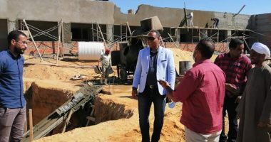 رئيس مدينة الطود يتابع الأعمال الإنشائية لمبنى المعهد الإعدادى الأزهرى
