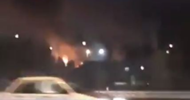 انفجار صهریج بمحطة وقود بالعاصمة الإيرانية.. فيديو