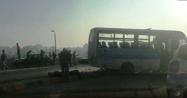 استقرار حالة 8 من مصابى حادث انقلاب أتوبيس مدرسة بالرماية ومقرر خروجهم اليوم