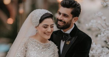 شقيق محمد صلاح وزوجته فى جلسة التصوير الرسمية لحفل زفافه.. صور جديدة