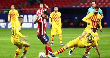 إصابة لينجليه مدافع برشلونة قبل مواجهة أتلتيكو مدريد
