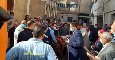 وكيلا التعليم والصحة بالغربية يتابعان إصابة 7 طالبات فى حادث