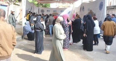 تزايد الإقبال على اللجان الانتخابية غرب الإسكندرية قبل فترة الراحة