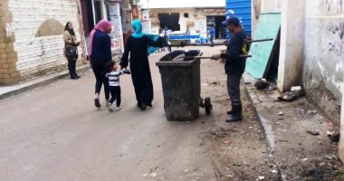 رفع القمامة من الإسكندرية بمنطقة العجمى واتخاذ الإجراءات اللازمة "صور"