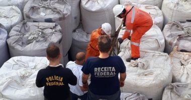 البرازيل تصادر 2300 كيلو كوكايين مخبأة بشحنة من خام الحديدوز فى طريقها لأوروبا