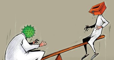 الانتخابات البرلمانية بالكويت تتحدى فيروس كورونا فى كاريكاتير كويتى