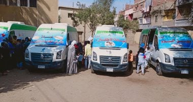 صحة المنيا تقدم خدمات طبية لـ 1480 مواطن بقافلة بقرية نزلة البدرمان