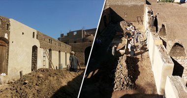 التنسيق الحضارى يجرى ترميم المرحلة الثانية من قرية حسن فتحى