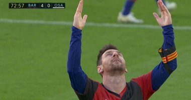 ميسي يسجل الهدف الرابع لـ برشلونة ضد أوساسونا