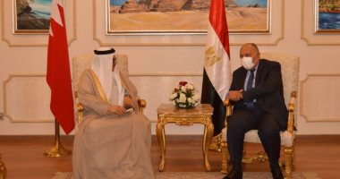 شكرى يؤكد لوزير خارجية البحرين دعم مصر لأمن واستقرار الخليج العربى