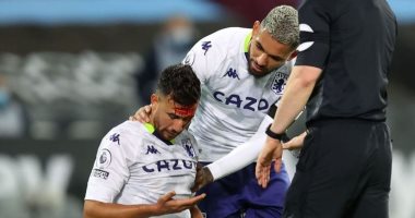 تريزيجيه يستعرض إصابته القوية ونزف الدماء من رأسه ومؤازرة من لاعبين وفنانين