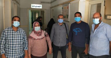 لجنة من إدارة صحة البيئة تتفقد الوضع الصحى البيئى بمستشفى غرب أسوان